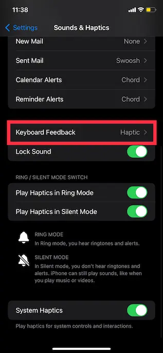 كيفية تمكين أو تعطيل اهتزاز لوحة المفاتيح على iPhone 5