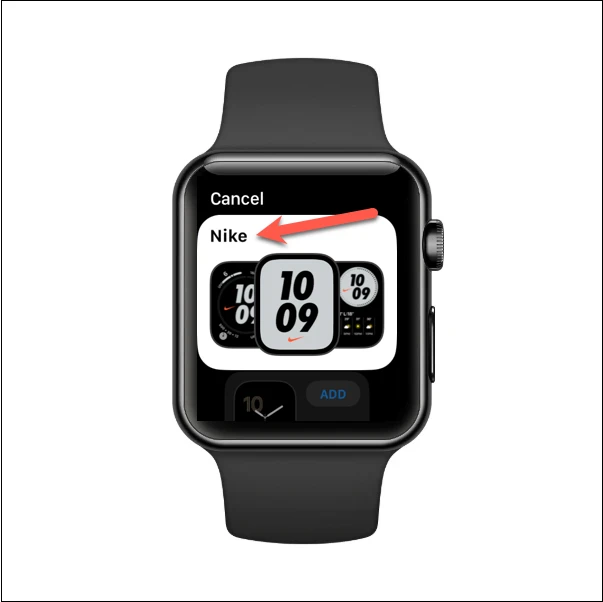 كيفية ضبط وجه ساعة Nike على أي ساعة آبل 5
