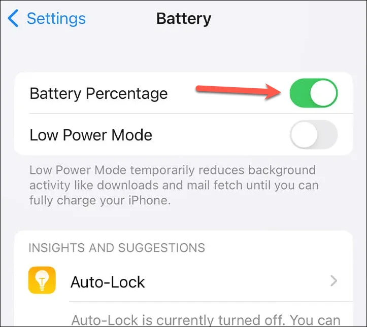 كيفية إظهار النسبة المئوية للبطارية داخل البطارية على الايفون لنظام iOS 16 3