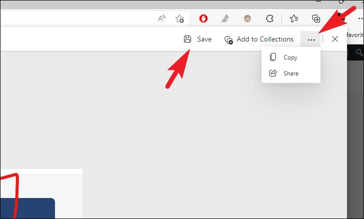 كيفية التقاط لقطة شاشة في Microsoft Edge 9