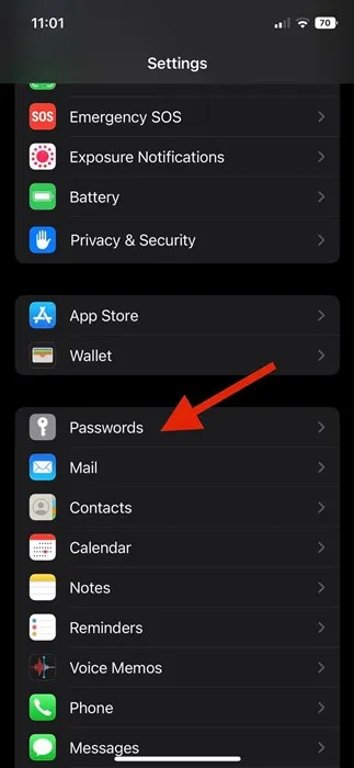 كيفية إيقاف تشغيل اقتراح كلمة المرور تلقائيًا على iPhone 2