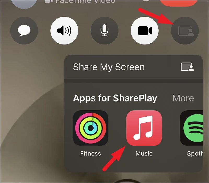 كيفية استخدام SharePlay في iMessage على الايفون مع iOS 16 10
