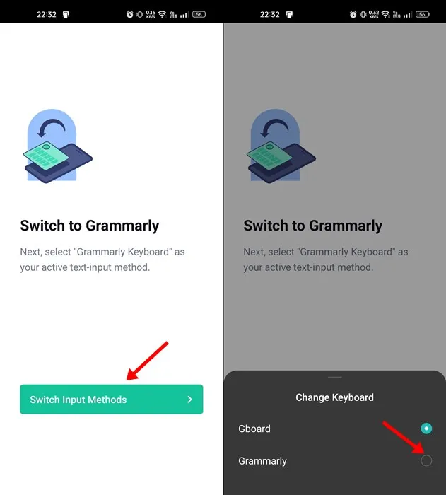 كيفية استخدام Grammarly على الاندرويد 6