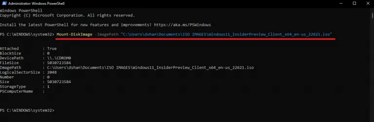 كيفية تركيب صور ISO على الفور تقريبًا على نظام التشغيل Windows 11 6