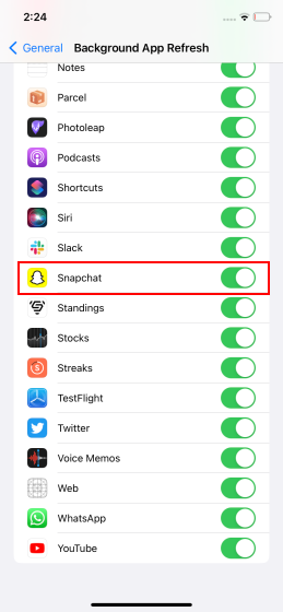 إشعار Snapchat لا يعمل؟ 9 أفضل طرق الإصلاح! 16 إشعار Snapchat لا يعمل؟ 9 أفضل طرق الإصلاح! 16