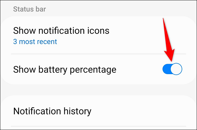 كيفية إظهار نسبة البطارية على Android 3