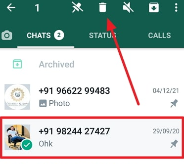 كيفية حذف الرسائل القديمة على Whatsapp من كلا الجانبين 3
