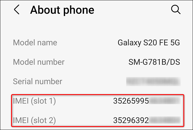 كيفية العثور على رقم IMEI الخاص بهاتف Samsung الخاص بك 5