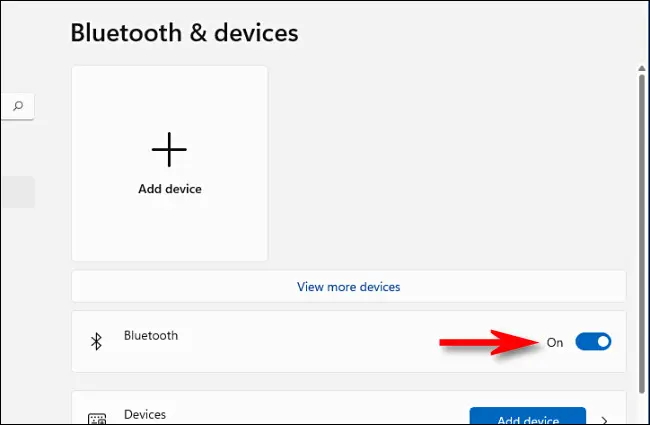 كيفية تشغيل Bluetooth على نظام التشغيل Windows 11 7