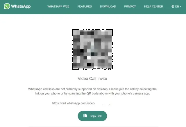 كيفية إنشاء ومشاركة روابط مكالمات الصوت / الفيديو على WhatsApp 7 كيفية إنشاء ومشاركة روابط مكالمات الصوت / الفيديو على WhatsApp 7