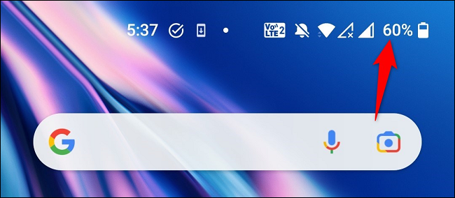 كيفية إظهار نسبة البطارية على Android 9
