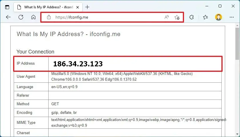 كيف تجد عنوان IP الخاص بك على Windows 11 9
