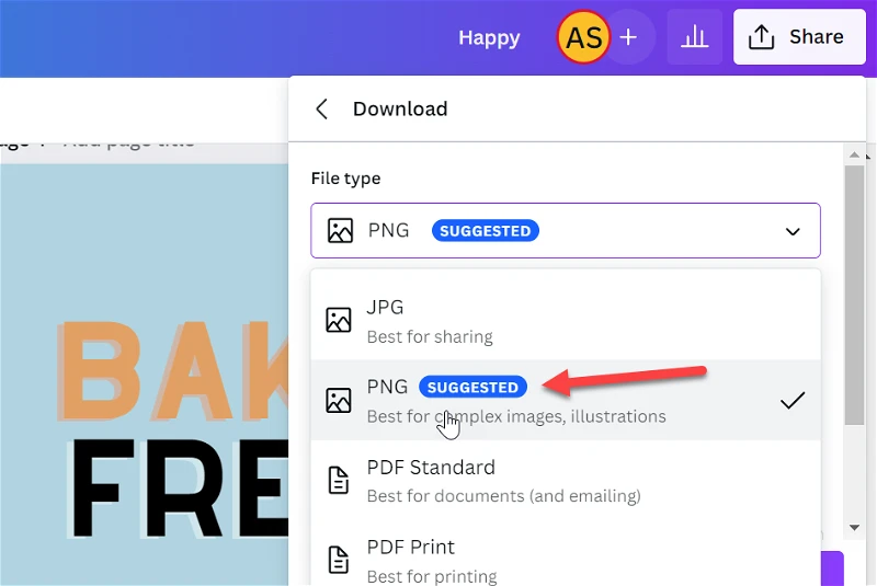 كيفية قلب النص في Canva 6
