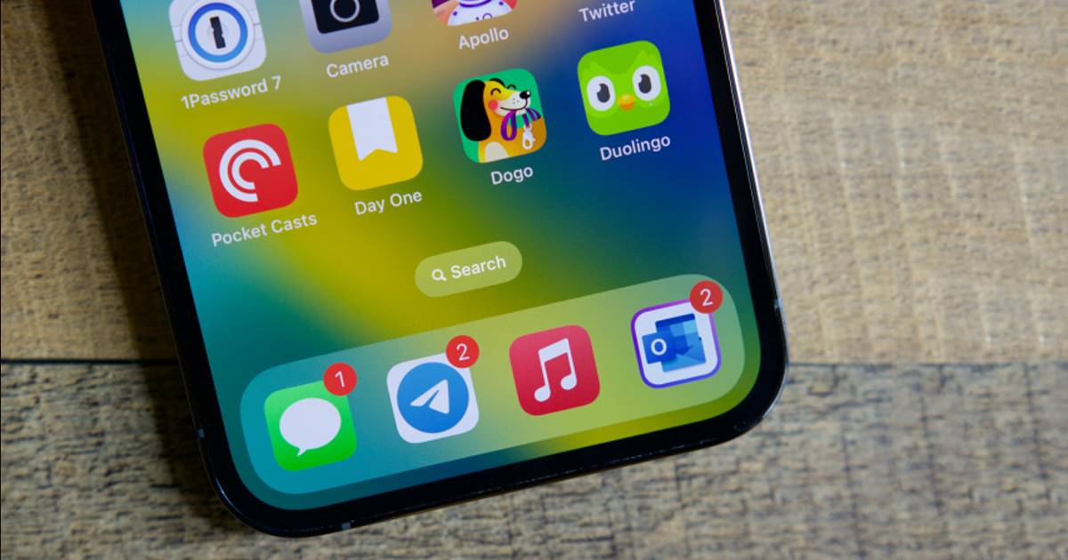كيفية إزالة زر بحث الشاشة الرئيسية على iPhone - iOS 16 1