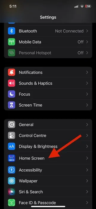 كيفية إزالة زر بحث الشاشة الرئيسية على iPhone - iOS 16 3