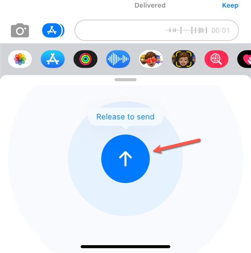 كيفية إرسال رسائل صوتية على iPhone بنظام iOS 16 9
