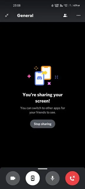 كيفية مشاركة شاشة الاندرويد على Discord 5