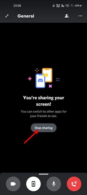 كيفية مشاركة شاشة الاندرويد على Discord 6
