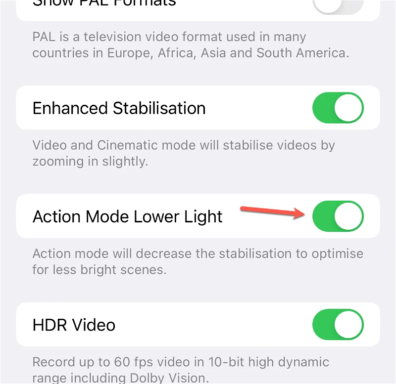 ما هو وضع Action Mode في كاميرا ايفون 14؟ 9