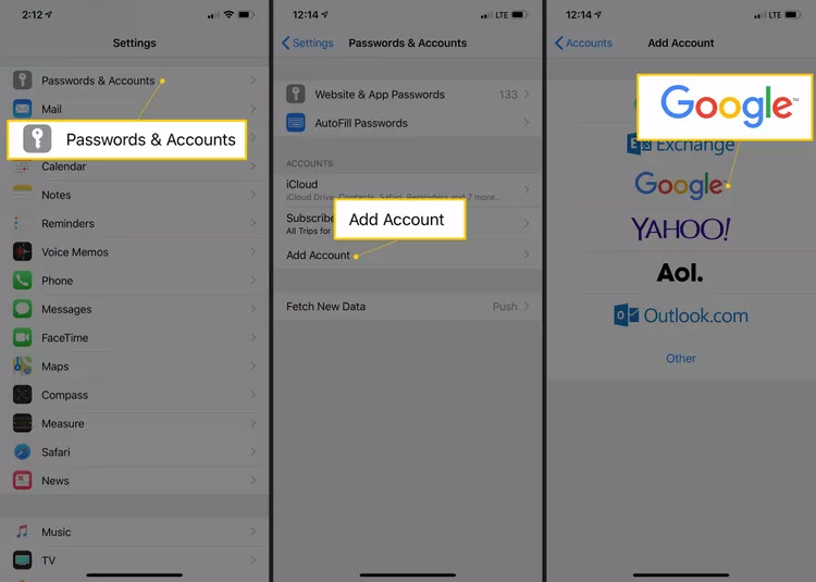 كيفية الوصول إلى Gmail في بريد iPhone 2