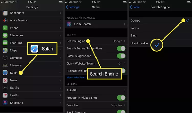 كيفية التحكم في إعدادات وأمان iPhone Safari 2