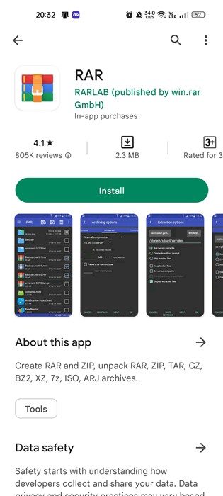 كيفية فتح ملفات RAR على Android (5 طرق) 2