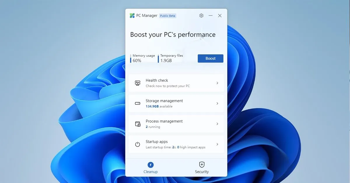 Microsoft PC Manager: قم بالتحميل والتثبيت على Windows 10/11 2 Microsoft PC Manager: قم بالتحميل والتثبيت على Windows 10/11 2