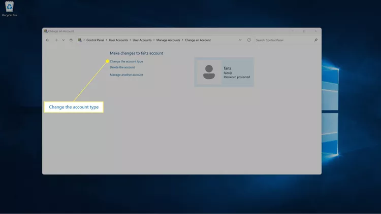 كيفية تغيير المسؤول في Windows 11 12