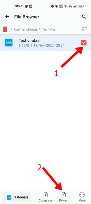 كيفية فتح ملفات RAR على Android (5 طرق) 12