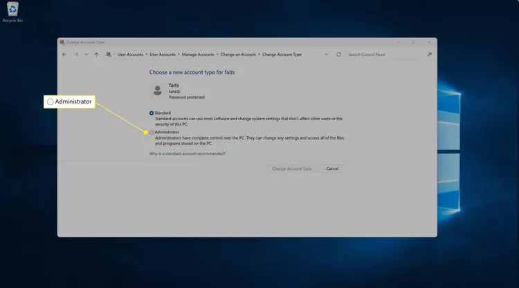 كيفية تغيير المسؤول في Windows 11 13