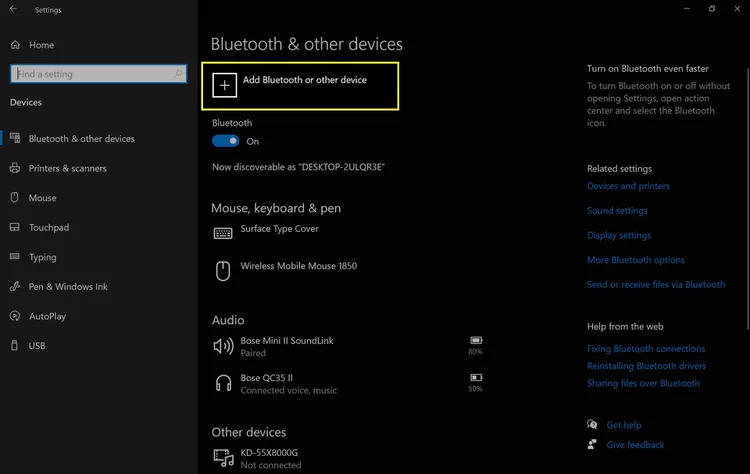 كيفية توصيل AirPods بجهاز Microsoft Surface 17