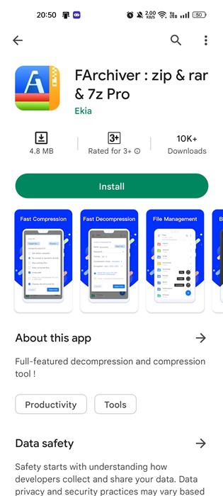 كيفية فتح ملفات RAR على Android (5 طرق) 17