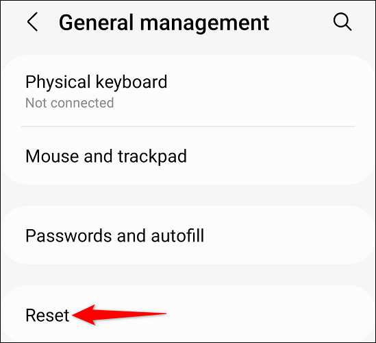كيفية إعادة ضبط إعدادات الشبكة على Samsung 3