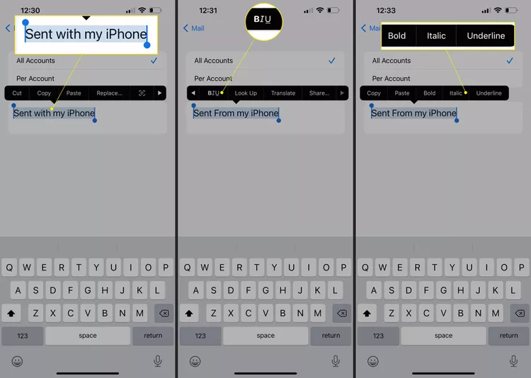 كيفية تحرير توقيع البريد الإلكتروني الخاص بك على iPhone أو iPad 3