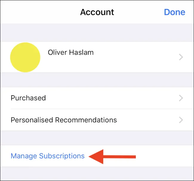 كيفية إلغاء اشتراكات التطبيقات على iPhone أو iPad 3