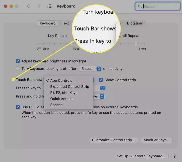 كيفية تخصيص MacBook Touch Bar 4