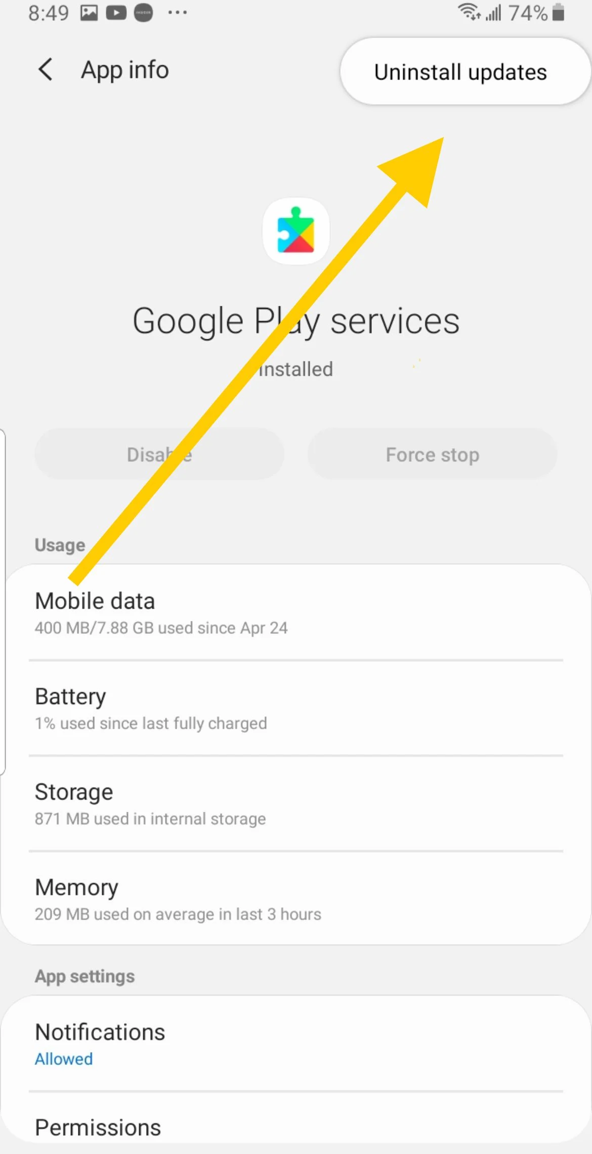 حل "للأسف توقف الإعدادات عن العمل" على Android 5