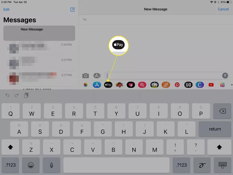 كيفية إعداد iMessage على iPad 6