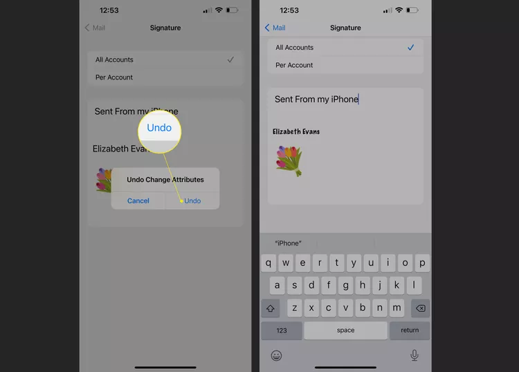 كيفية تحرير توقيع البريد الإلكتروني الخاص بك على iPhone أو iPad 7