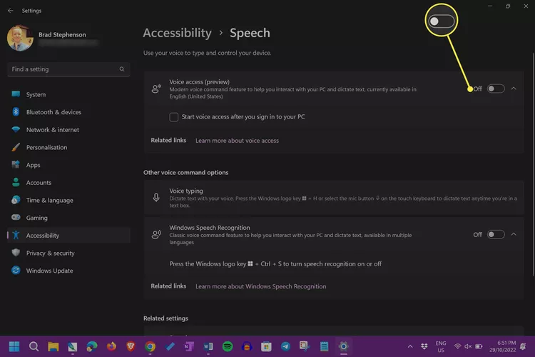 كيفية استخدام Voice Access في Windows 11 7