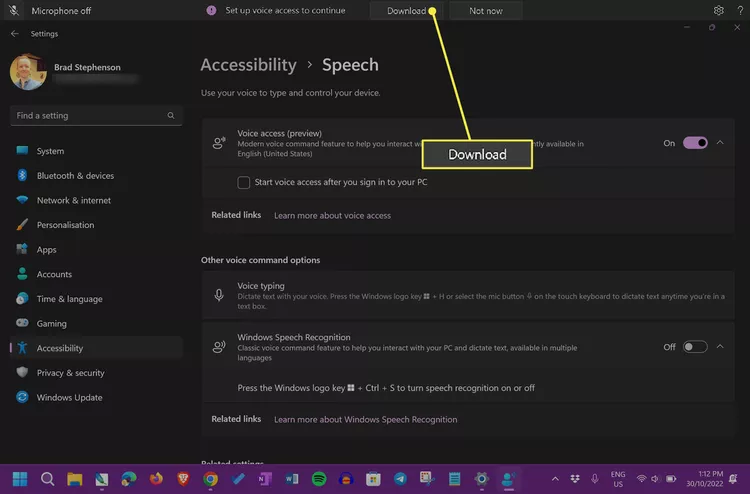 كيفية استخدام Voice Access في Windows 11 9