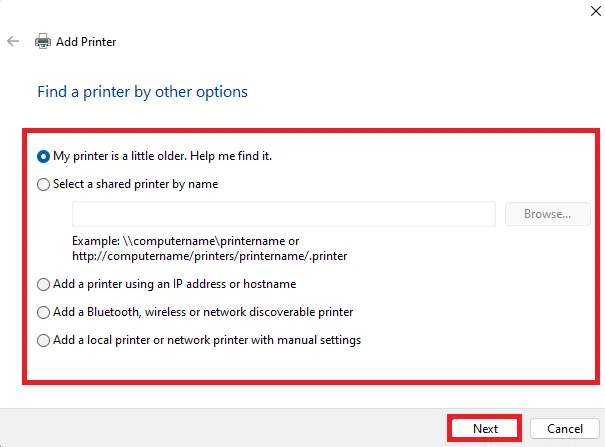 كيفية إضافة طابعة أو ماسح ضوئي على Windows 11 4