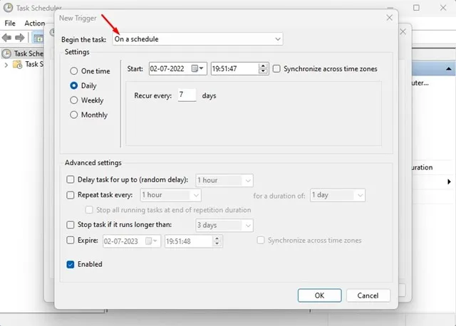 كيفية جدولة نقاط استعادة النظام التلقائية في Windows 11 5