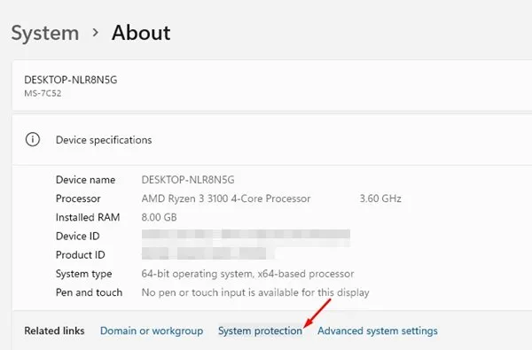 كيفية إنشاء نقطة استعادة في Windows 11 5