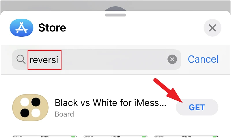 كيف تلعب ريفيرسي على iMessage 5