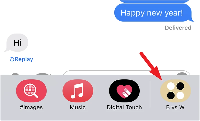 كيف تلعب ريفيرسي على iMessage 8