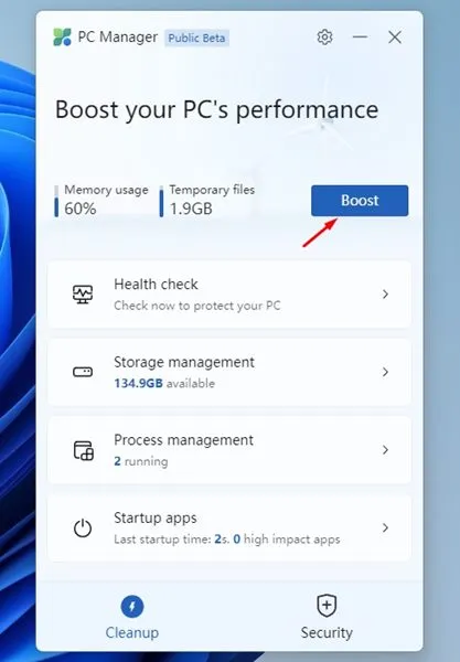 Microsoft PC Manager: قم بالتحميل والتثبيت على Windows 10/11 5