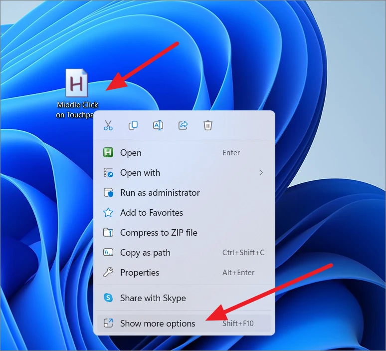 كيفية النقر الأوسط على لوحة اللمس للكمبيوتر المحمول في Windows 11 13