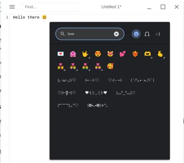 استخدام Emojis على جهاز Chromebook