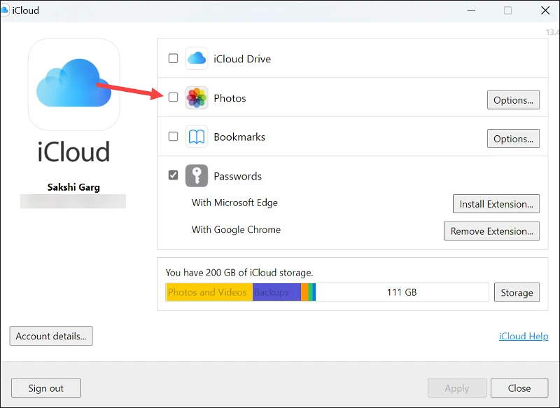 مزامنة صور iCloud مع تطبيق الصور